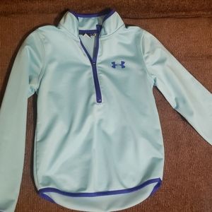 Under Armour Teal and Purple Pullover 6X